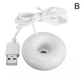 Mini Donut Negative Ion Humidifier USB Round Household Air Purifier for Home Office Desktop Donut Steam Diffuser Mini Sprayer